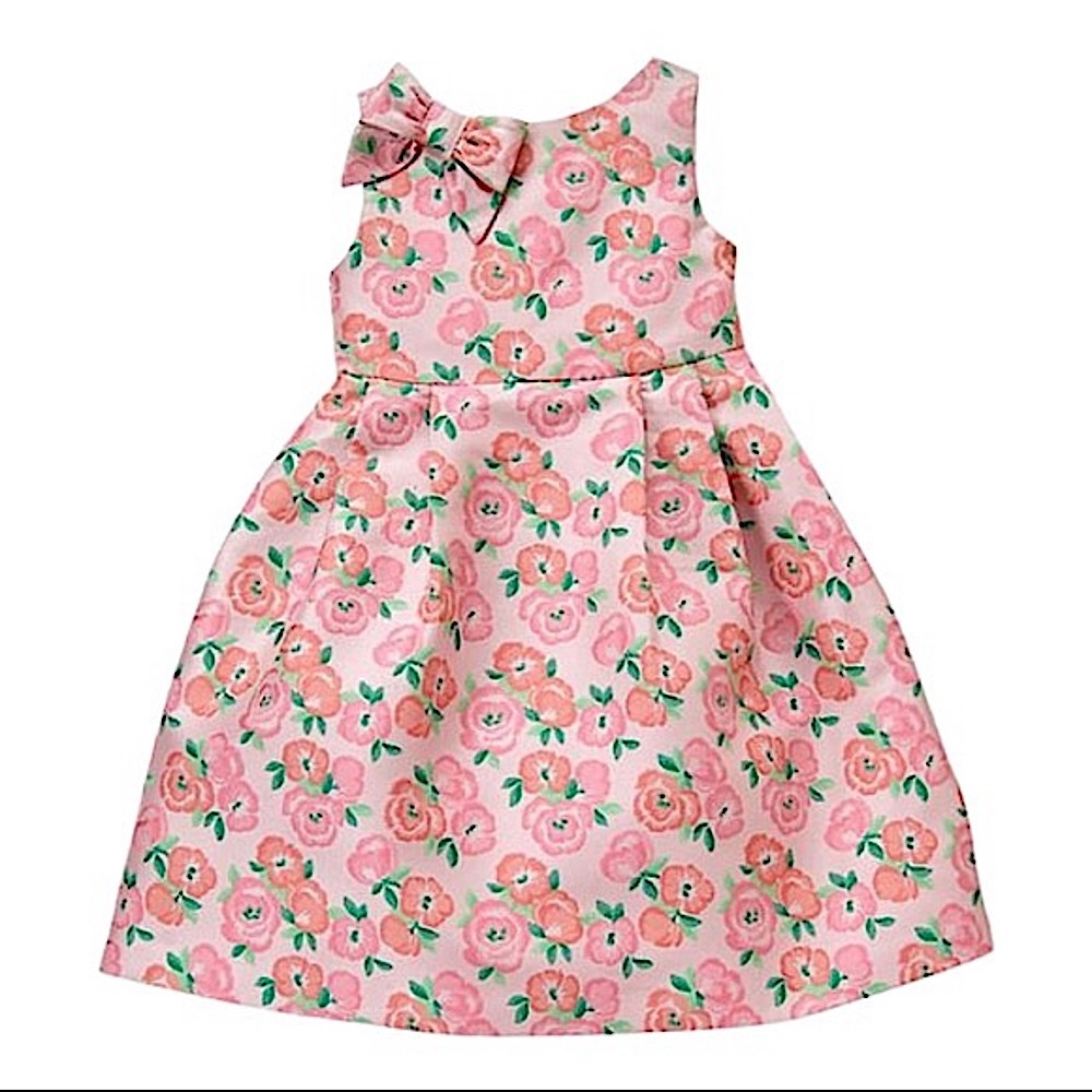JANIE & JACK Enchanted Valley Pink Floral Jacquard - Picture 1 of 14